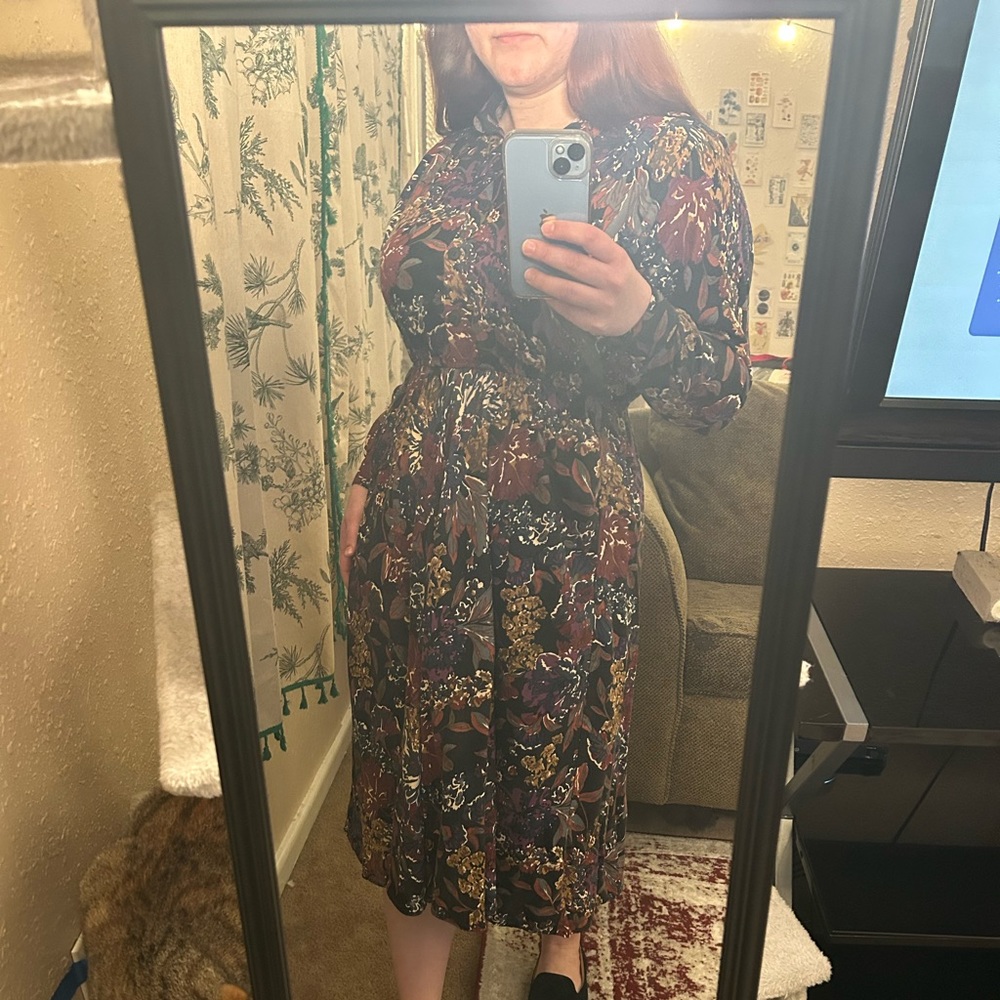 CarolAnderson Vintage Floral Midi Dress